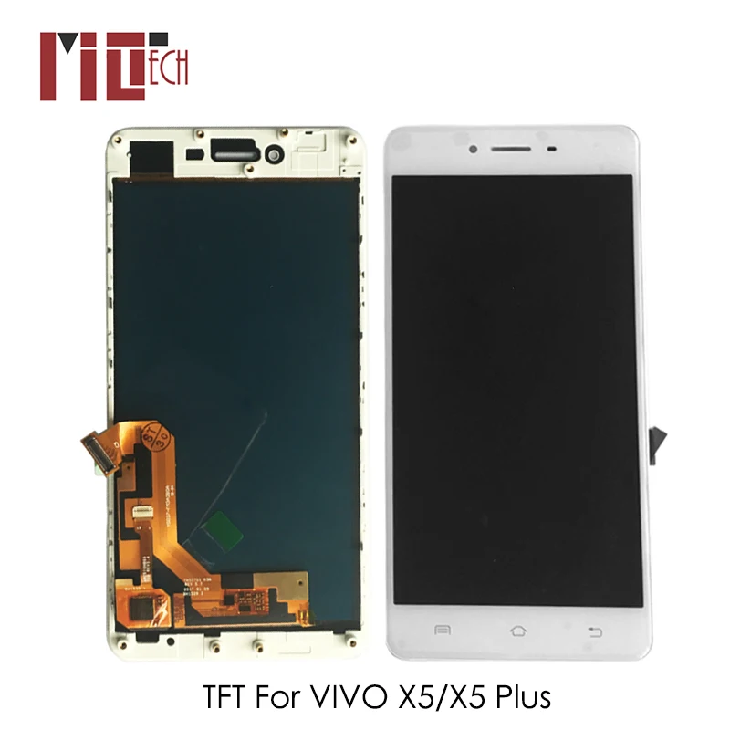 

TFT LCD Display For VIVO X5 LCD Touch Screen Digitizer LCD For VIVO X5 PLUS Assembly Replacement White No/with Frame
