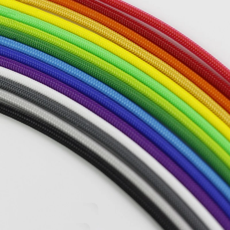 18AWG силиконовая проволока обернутая сеткой змеиная кожа силиконовый провод