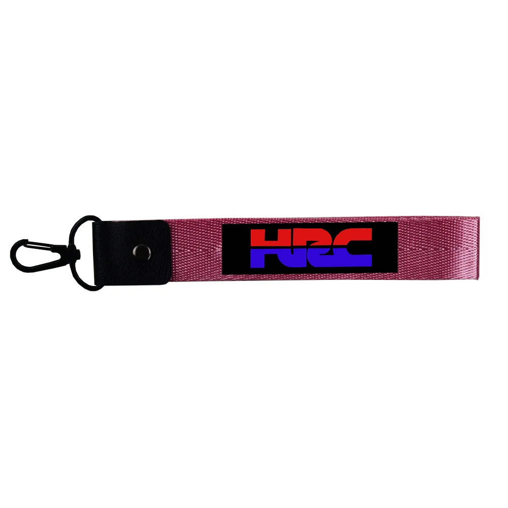 New Motorcycle Keychain For Honda HRC CBR CBR1000RR CBR650F CBR600RR CBR500R CBR300R CBR250R Keyring Car Key Strap Phone Lanyard - Название цвета: Pink