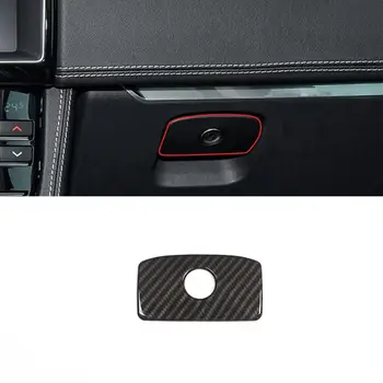

Carbon Fiber ABS Plastic Sticker Car Glove Box Decoration Cover Trim for Jaguar XE XF F-Pace f pace X761 2016-2018 Accessories