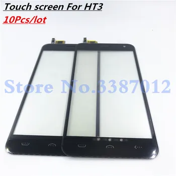 

10Pcs/lot 5.0'' Replacement High Quality For Homtom HT3 HT3 PRO Touch Screen Digitizer Sensor Outer Glass Lens Panel