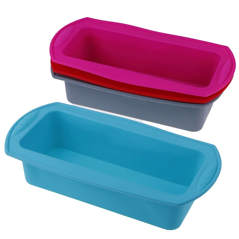 Rectangle Silicone Cake Mold DIY Bakeware Fondant Muffin Chocolate Moulds Dish Cupcake Molds Tools | Дом и сад