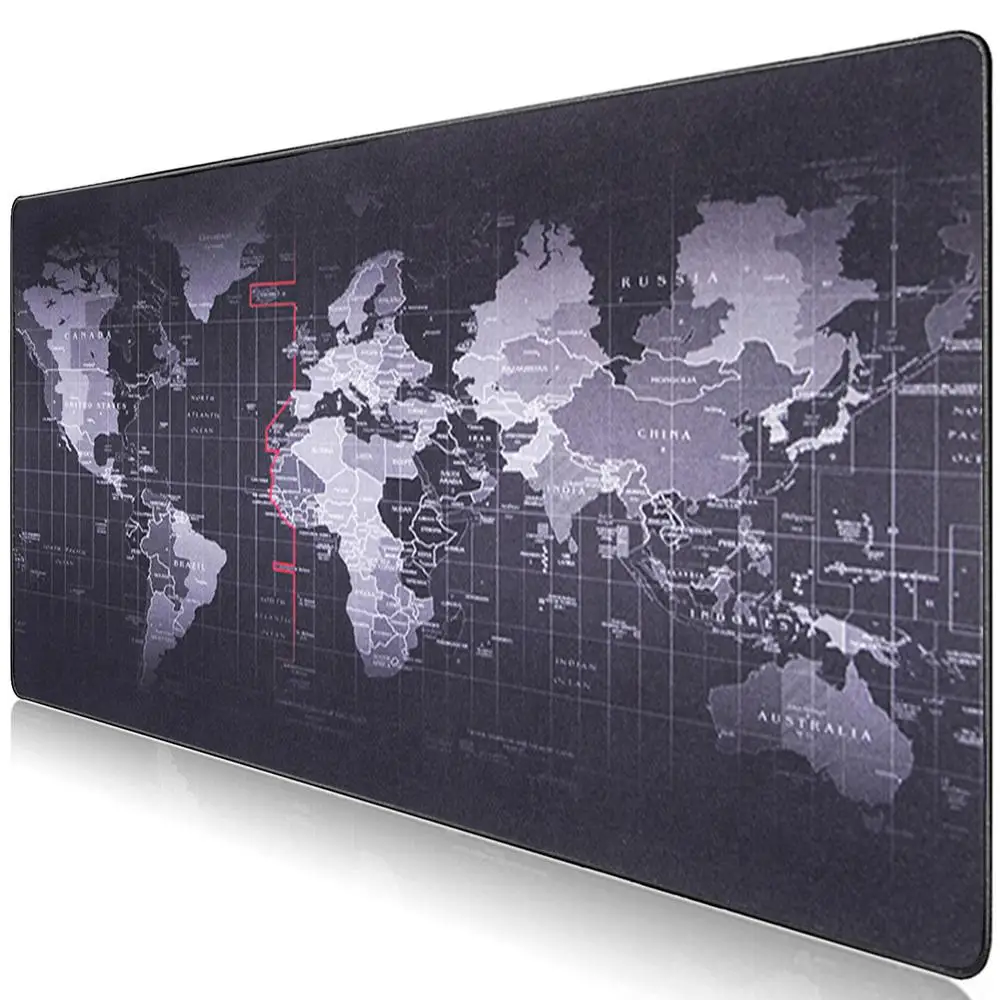

Gaming Mouse Pad Large Mouse Pad Gamer Big Mouse Mat Computer Mousepad World Map Natural Rubber Mause Pad Keyboard Desk Mat Game