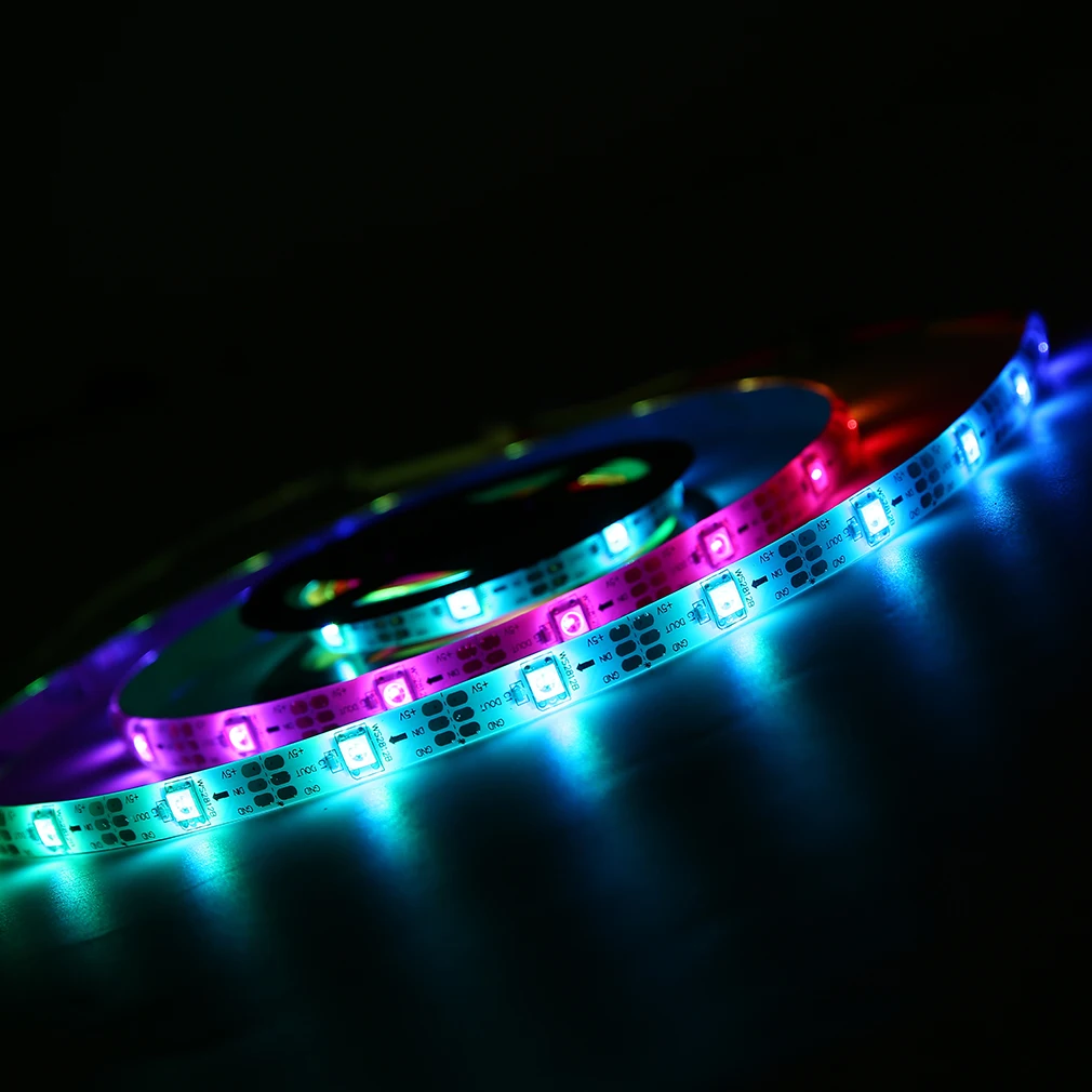 WS68 12 RGB 5050 SMD светодиодные полосы лампы Водонепроницаемый гибкий светодиодный