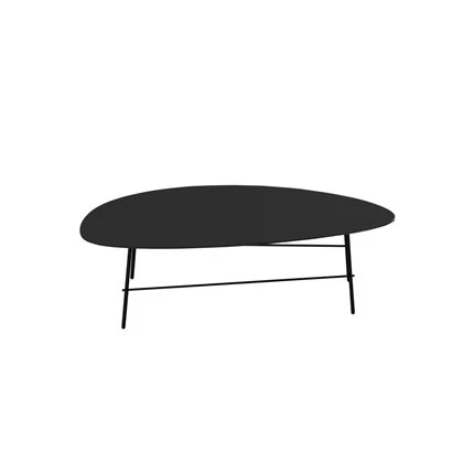 Black (medium) Капля воды журнальный столик простой современный гостиная дома маленькая квартира твердое дерево, кованое железо овальные INS - Цвет: Black (medium)