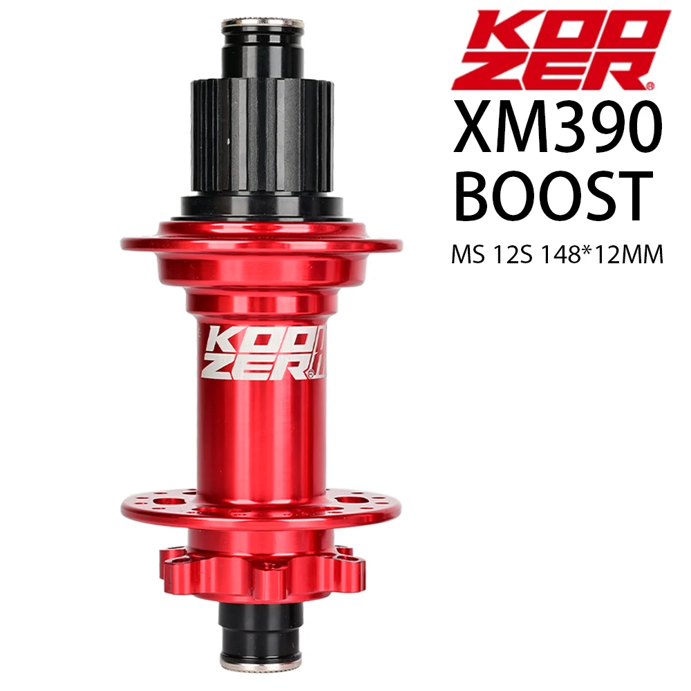 KOOZER XM390 BOOST MTB Mountain Bike Hubs 32H Hole 4 Bearing bicycle Hub 6 Bolt Front hub 15*110 Rear hub 12*148MM 11 12 Speed