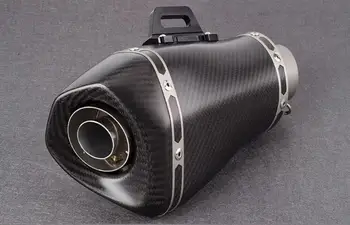 

Motorcycle locomotive with muffler for MT07 R6 Z900 tail throat GSXR750 rear section ZX6R exhaust pipe S1000RR S1000XR