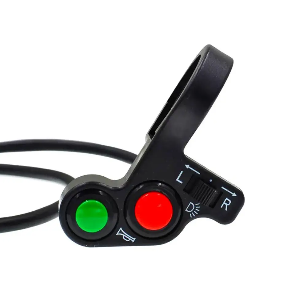 Motorcycle Handlebar Switch Electric Bike Scooter Horn Turn Signals On