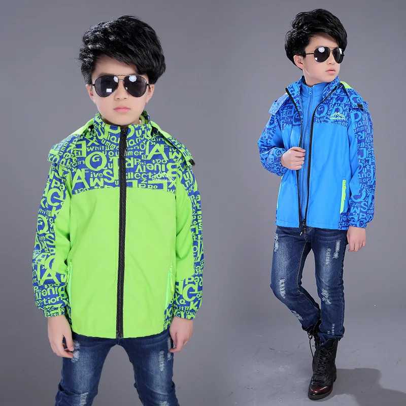 

Childrenswear Children Autumn Coat 2018 Spring Autumn Winter BOY'S Raincoat Jacket Three-in-One Deconstructable Outdoor Sports C