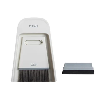 

Unique Mini Soft Cleaning Brush Bristle Cleaning Broom And Dustpan Set For Table ,Desk, Countertop, Computer Keyboard, Car, Pets