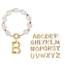 Браслет с буквами алфавита на все 26 A-Z на английском языке Роскошные браслеты с надписью и надписью