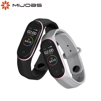 

Mijobs Silicone Mi Band 3 Strap Sport Aurora Wrist Strap for Xiaomi Mi band3 Strap Wristband Smart Watch Miband 4 Strap Bracelet