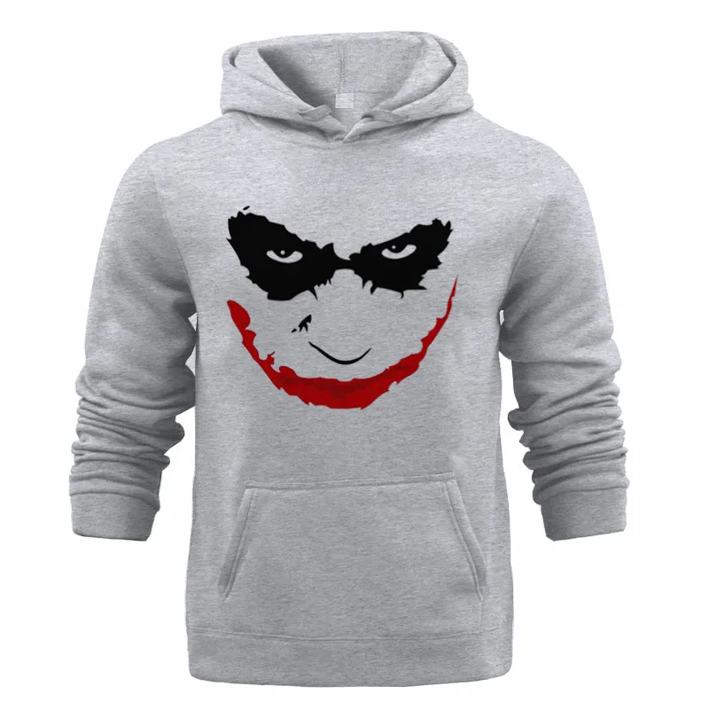 

Evil Smiley Fun Print HoodieWhite Fleece Hoodie Men's Autumn Winter Warm Pullover Sweater Sweater Long Sleeve Warm Winter Female