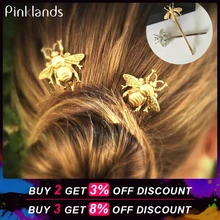 Металлические заколки для волос для женщин, золотые шпильки с пчелами, боковые заколки для волос, корейские заколки для волос, заколка для девочек, заколки для волос, аксессуары для укладки волос