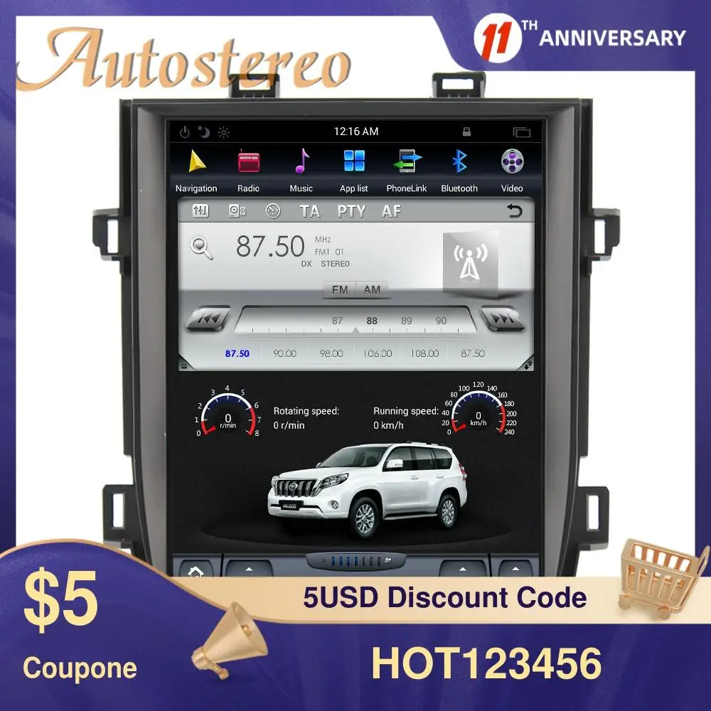 

Автомобильный GPS-навигатор для Toyota Alphard 20 S Vellfire 9,0-2007, Android 2014, 4 + 64 ГБ