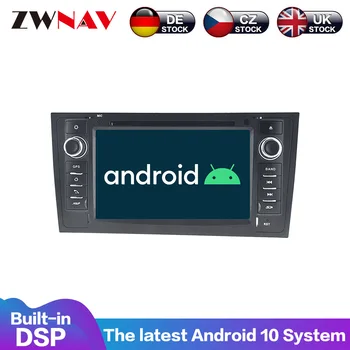 شراء أندرويد 10 PX6 4 + 64G مع DSP Carplay IPS شاشة لأودي A6 RS6 1997-2004 S6 1997 + السيارات الكمبيوتر راديو لتحديد المواقع والملاحة فيديو الصوت 4