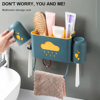 

Toothbrush Holder Bathroom Accessories Toothbrush Dispenser Shelf Toothbrush Bathroom Tools Hooks Cups