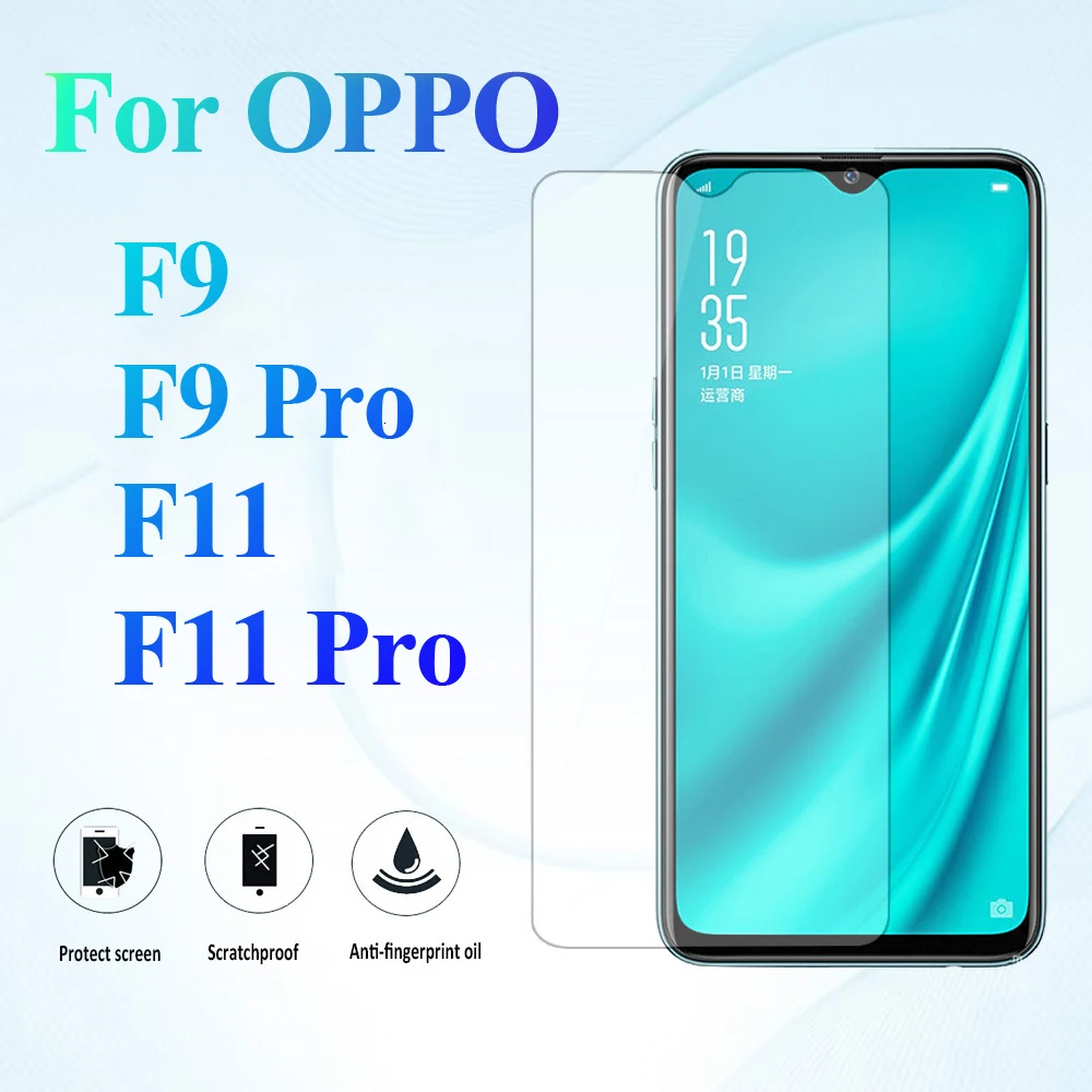 Защитное стекло для Oppo F9 F11 Pro защита экрана закаленное F 9 11 F9pro F11pro пленка 9H Oppoo