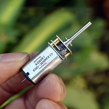 

Mini N30 Full Metal Gearbox Gear Motor DC 3V-5V 3.7V 1590RPM 18mm Long Output Shaft Speed Reduction Motor DIY Robot Toy Car