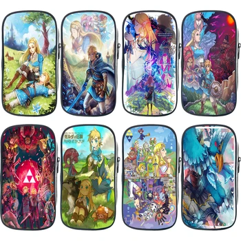 

Students The Legend of Zelda Breath of the Wild Print Pen Bag Boy Girl Stationery Bag Teens Pencil Holder Kids Pencil Case Gift