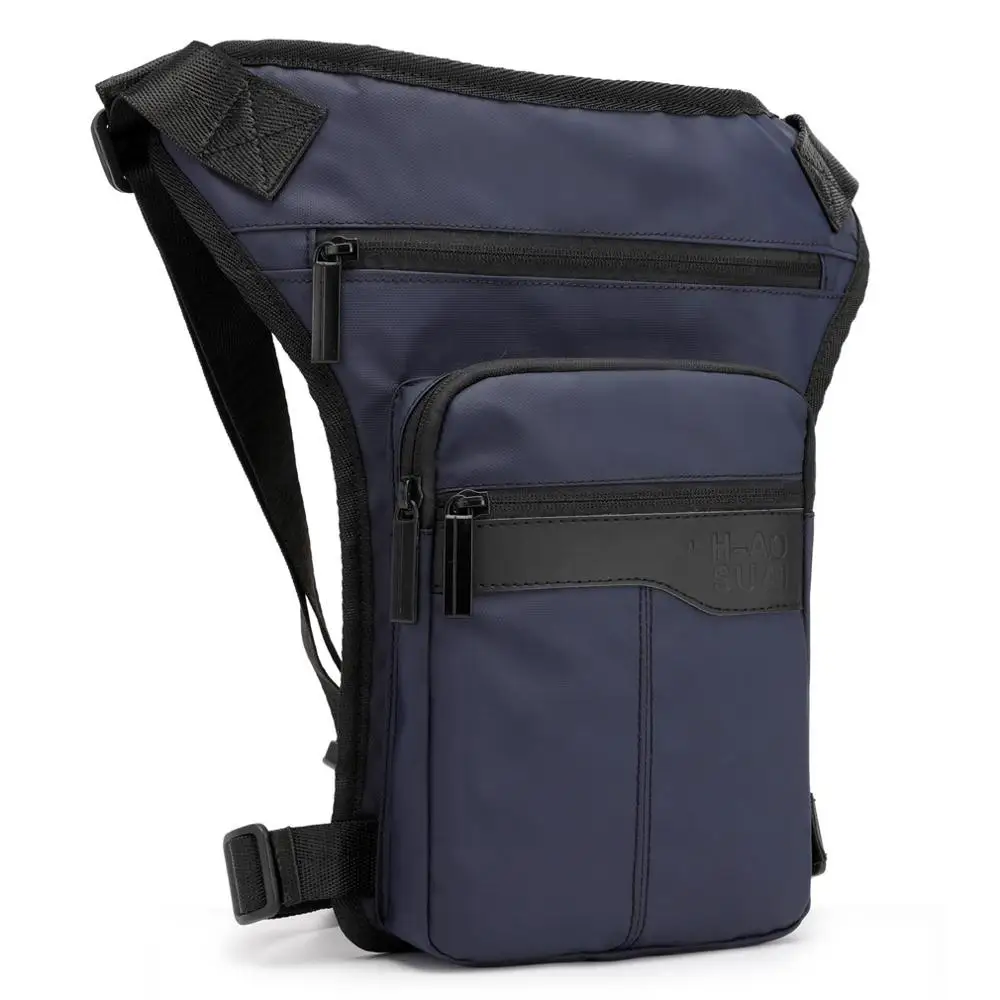 Сумка на бедро для мужчин, поясные сумки, нейлоновая поясная сумка, Тактическая Военная мотоциклетная сумка, мужская сумка для путешествий, пеших прогулок, велоспорта на открытом воздухе - Цвет: Blue
