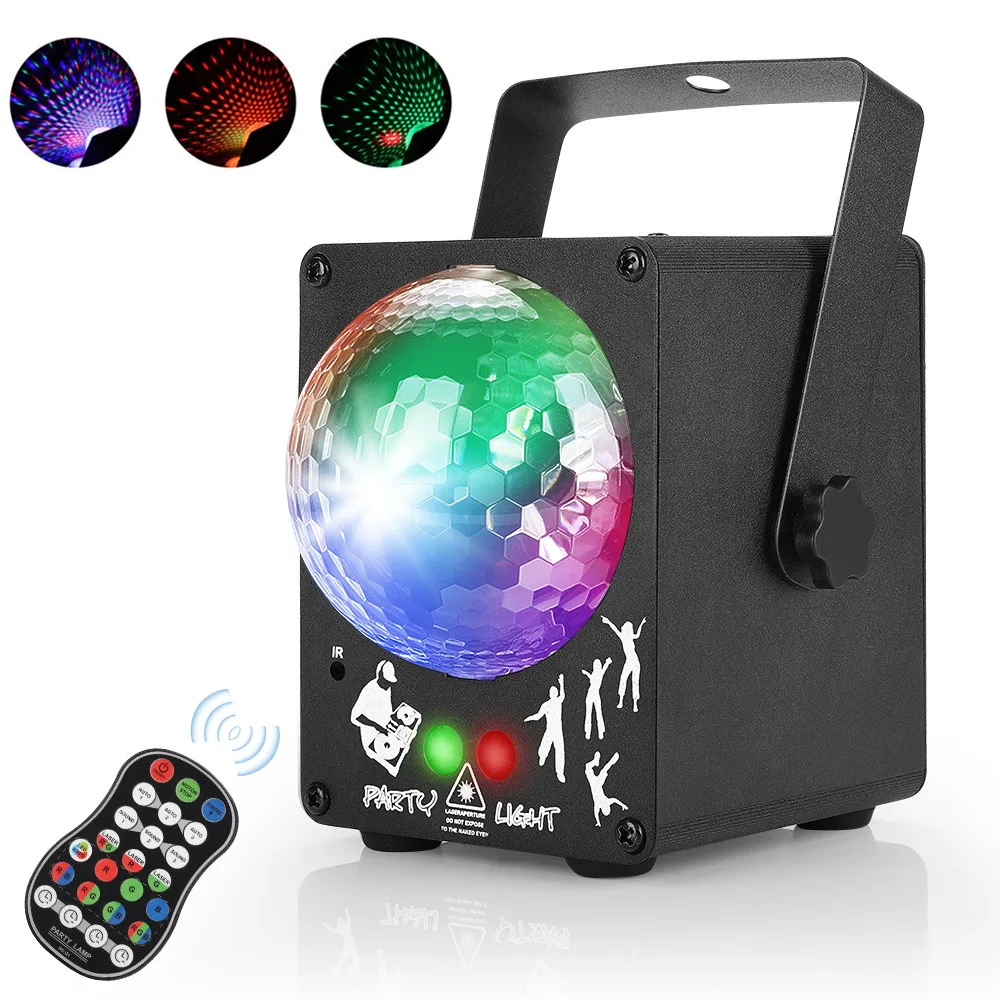 

LED Disco Laser Light RGB Projector Party Lights 60 Patterns DJ Magic Ball Laser Party Holiday Christmas Stage Lighting Effect