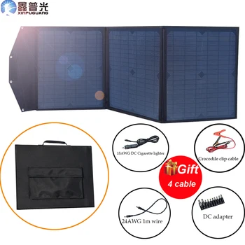 

60w 18v foldable Solar Panel 50w flexible home Charger kits Portable usb for 5v Phone 12v car RV Battery camping hiking Boat