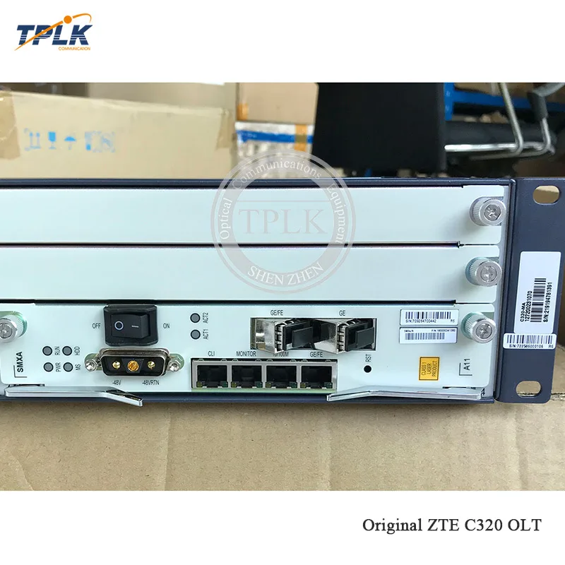 Горячая C320 мини zte C320 OLT шасси GPON EPON с 1* 1GE SMXA+ коляска(220/110 В