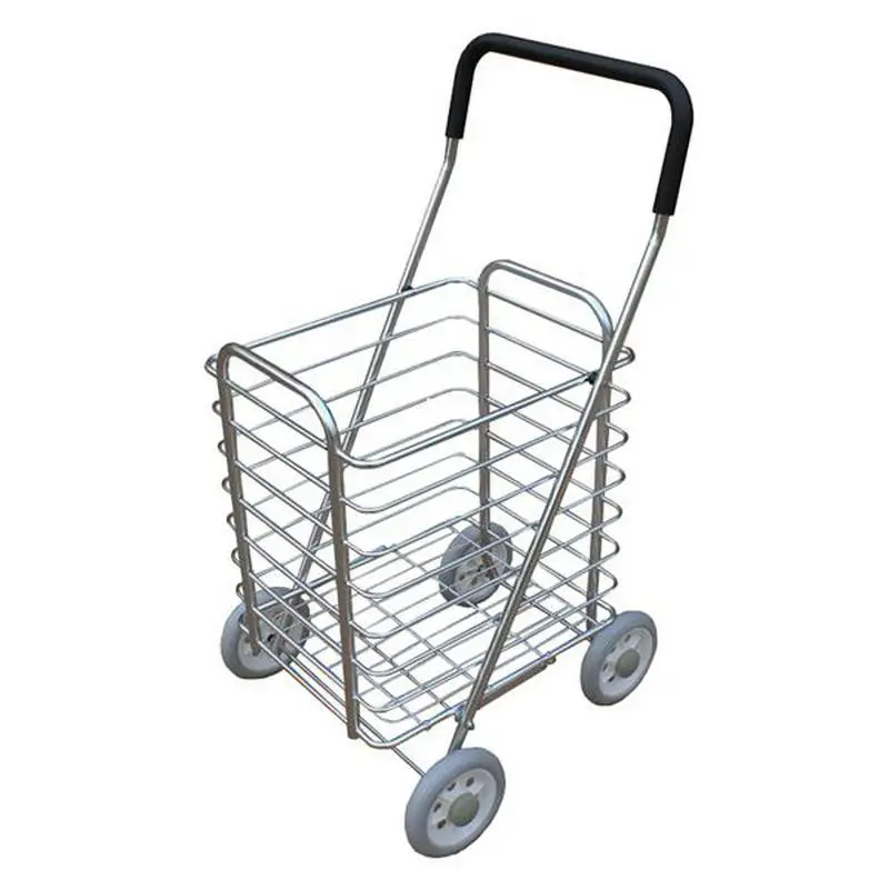 Pliable Coffre Chariot Panier Charrette Chariot Shopping Small 2 Roues Léger 25 kg 