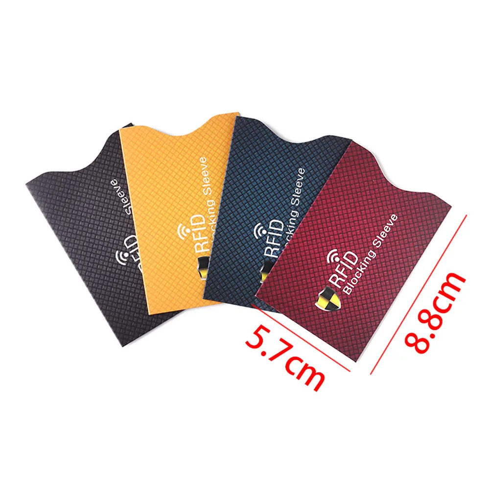 1Pc Anti Rfid NFC Wallet Blocking Reader Lock Bank Card Holder Id Bank Card Case Protection Metal Credit Holder Aluminium