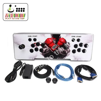 

2018 Updated Slim Metal Double Stick Arcade Game Console-1299 Classic Games-2 Players Games Box 5S Video Game Support HDMI & VGA