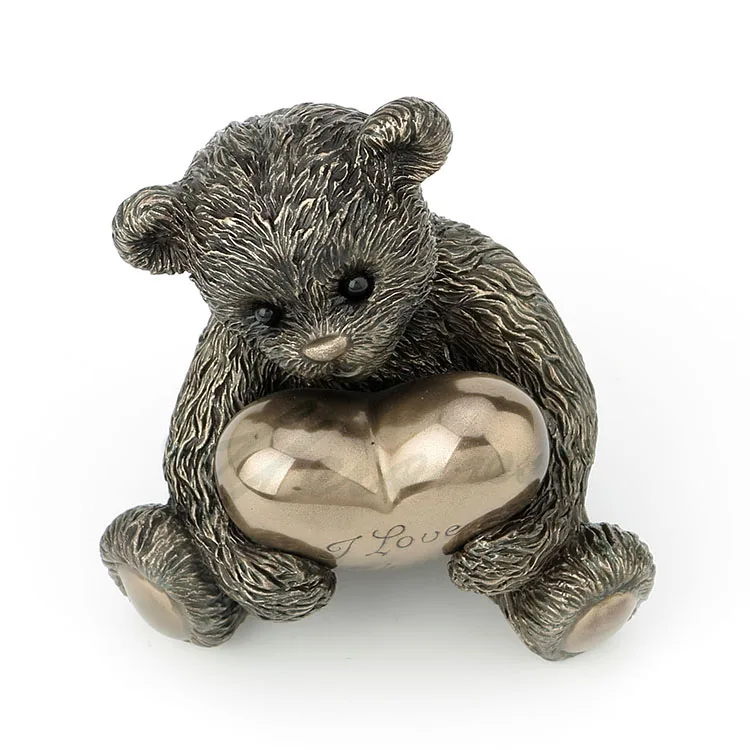 Cold cast copper Bear bear I love you Fife home Factory Statue Figure sculpture Home factory accessories | Дом и сад
