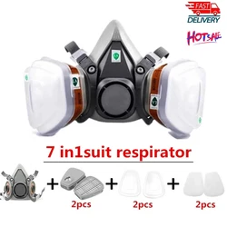 Masque à gaz chimique k6200, demi masque de Protection, filtre à vapeur toxique, peinture en aérosol, décoration, anti poussière, respirateur, filtre 
