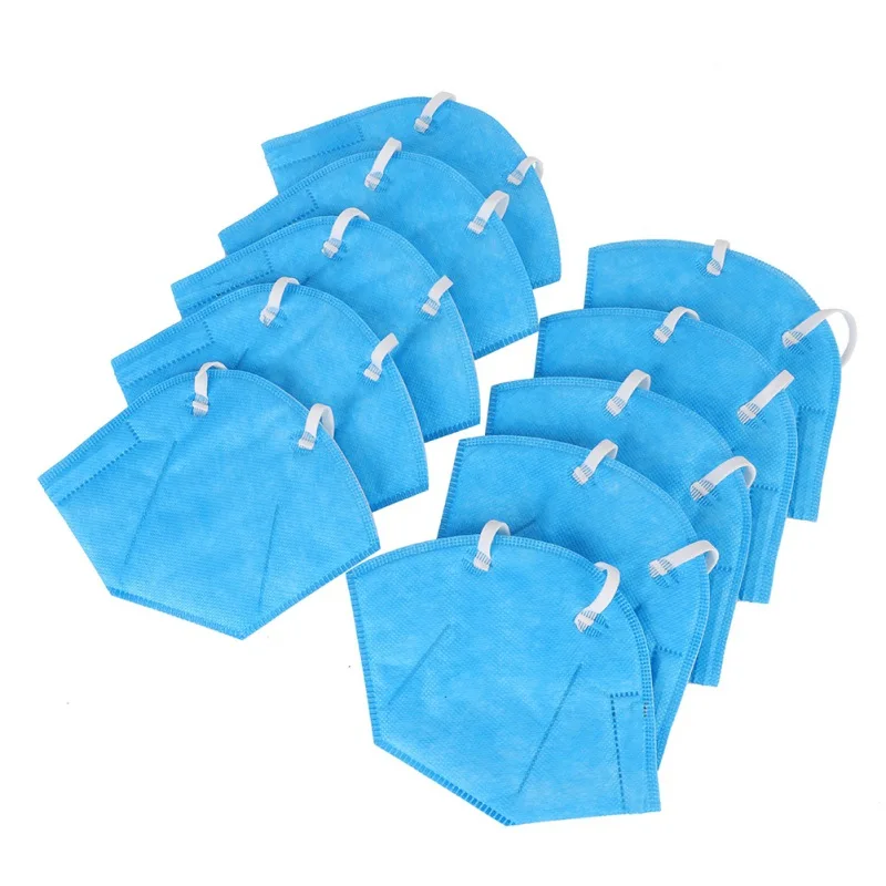 

10pcs Mask Dustproof And Breathable Safety Mask Blue Masks,random color