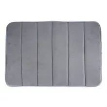 Коралловый бархатный напольный коврик с эффектом памяти, хлопковый ковер для спальни, современный лаконичный абсорбибирующий нескользящий коврик, медленное восстановление, банная подкладка для коврика, ковер