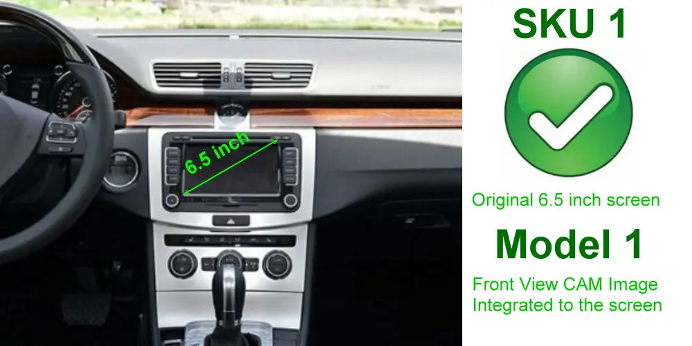 Для Volkswagen VW Sagitar Jetta Автомобильная Камера Переднего Вида система парковки экран Автомобильная камера заднего вида - Название цвета: Model 1