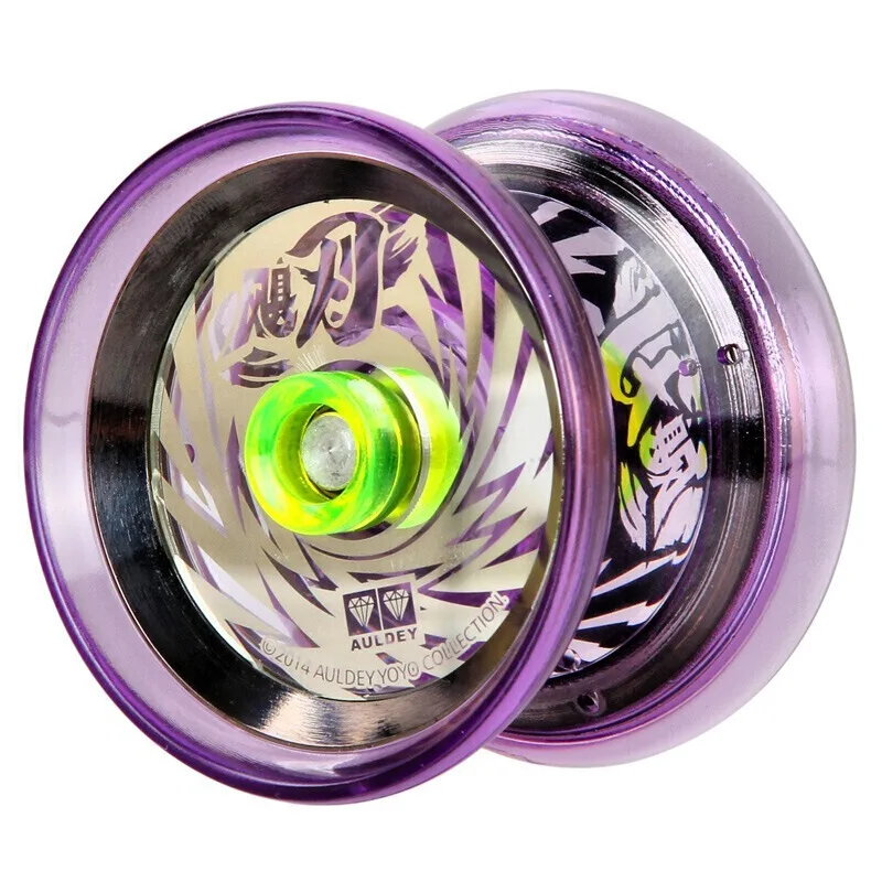 Genuine Double Diamond Fire Blazing Teens 5 Hurricane Edge Purple YO-YO Fancy Yo-Yo YOYO Game CHILDREN'S Toy