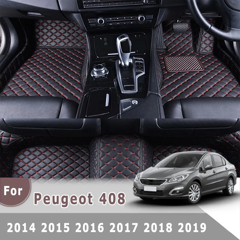 

Auto Carpets Accessories Dash Rugs Right Hand Drive Car Floor Mats For Peugeot 408 2014 2015 2016 2017 2018 2019