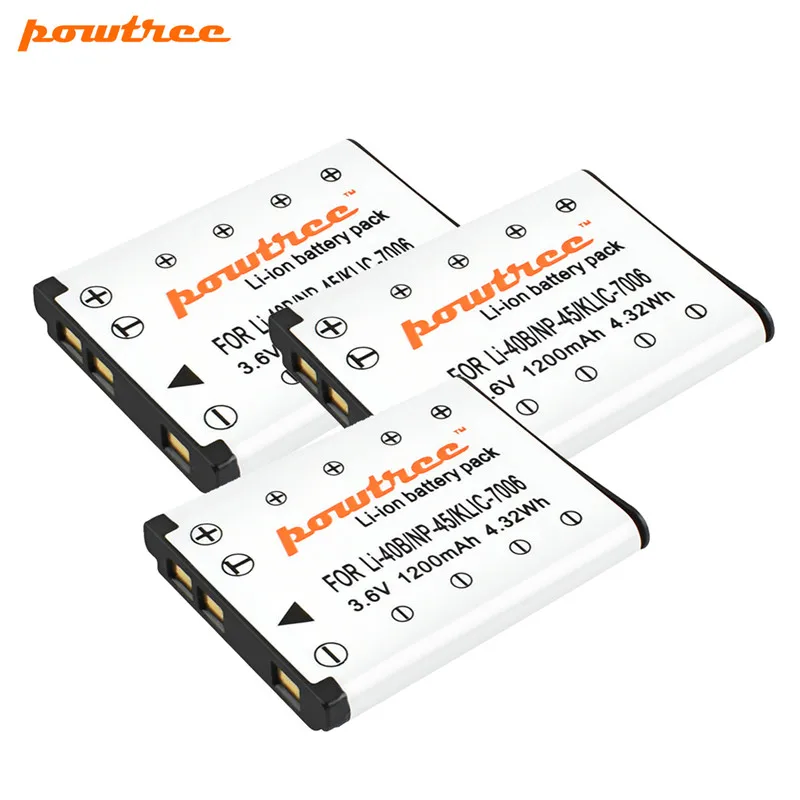 Powtree для FUJIFILM NP 45A 45 сменный аккумулятор + зарядное устройство USB LCD XP10 XP11 J38 Z70 Z35 J40