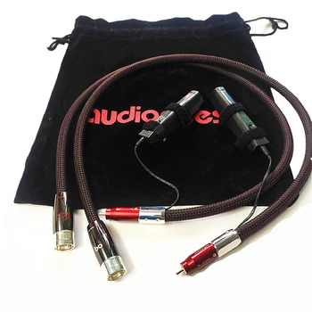 

Hi-End FIRE Analog RCA Interconnect Cable HIFI XLR To RCA Audio Cables with NEW 72V DBS
