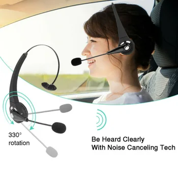 

Over-Head Bluetooth Headset kit Bluetooth Headphones USB Port Charging Cable