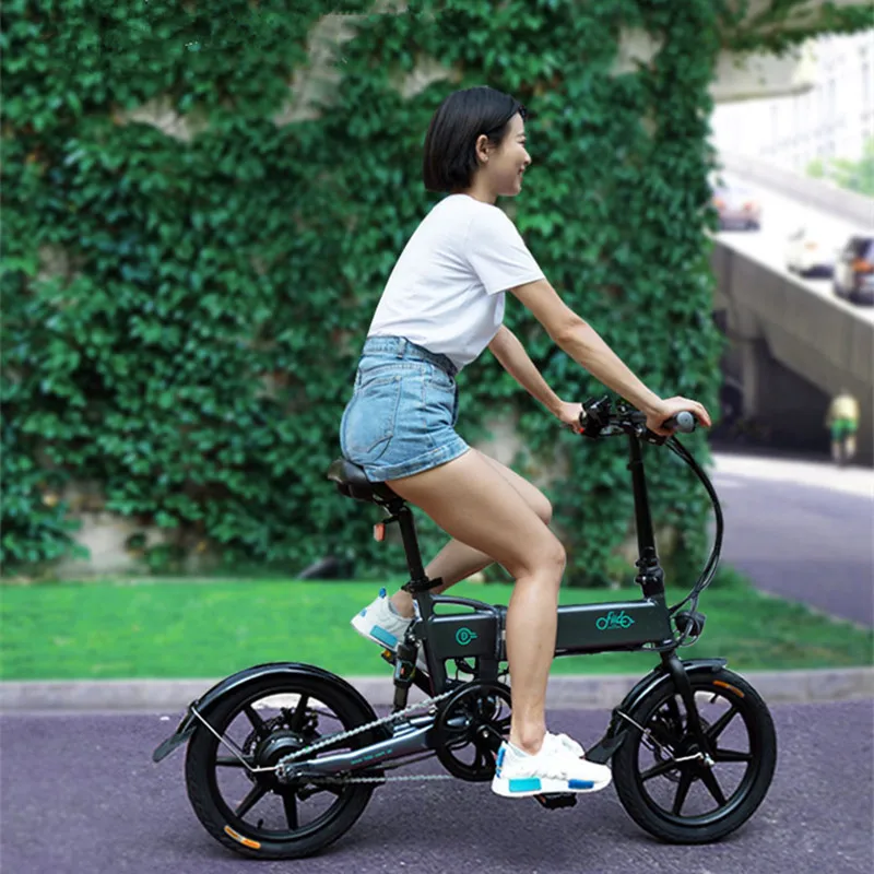Clearance 14 Inch Fiido D3 Electric Bikes Adults 2 Wheels Electric Bicycle Max Speed 25KM/H 250W 36V Folding Mini Electric Scooter 5
