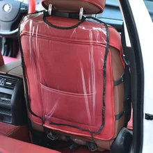 Автомобиль дети анти-Kick Pad Уход за сиденьем защита спинки крышка Дети Защитный чехол прозрачная Чистка анти-Kick Pad