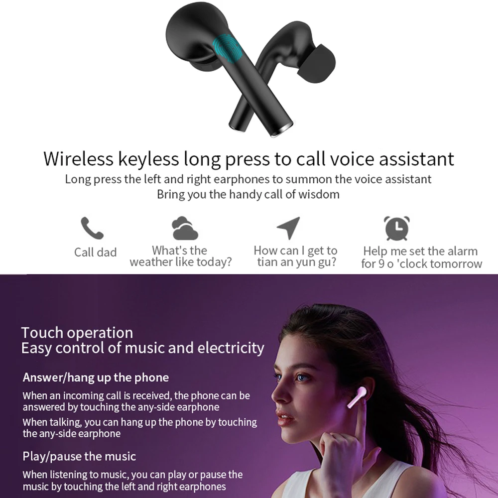 Беспроводные наушники J3 PRO TWS Bluetooth 5 2 со встроенным микрофоном спортивные