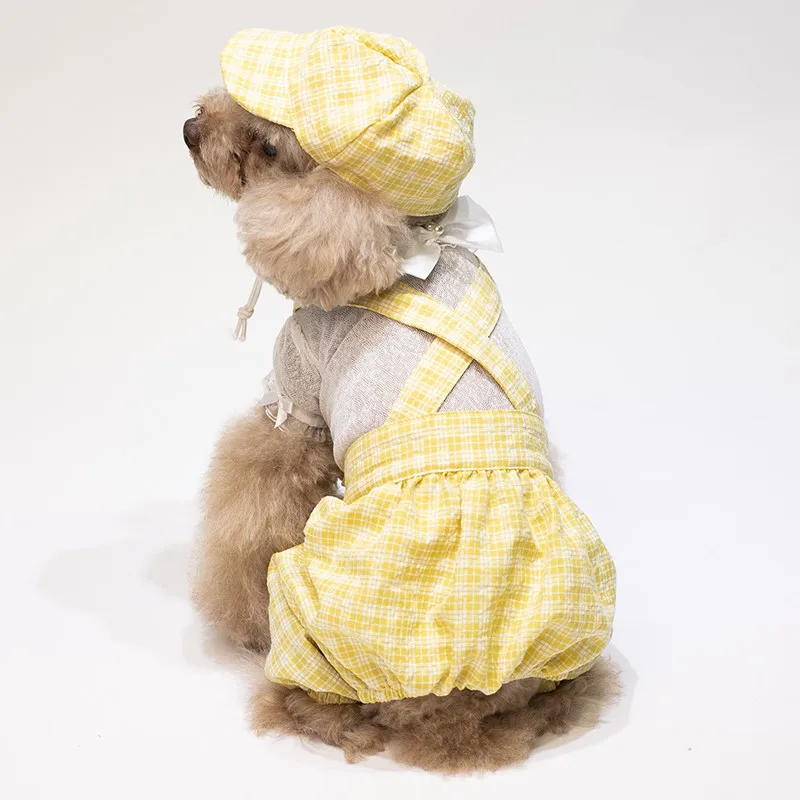 puppy jumpsuit set summer clothes dogs (14)