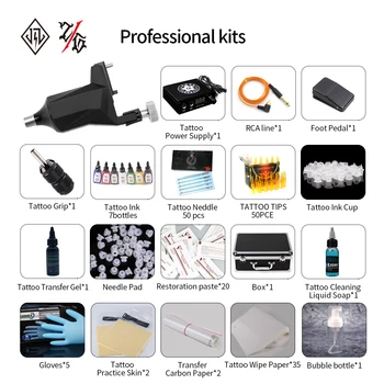 

Tattoo Rotary Machine Pen Style Set Tattoo Kit Power Pedal Tattoo Supply Free Delivery Permanent Makeup Machine Assortment