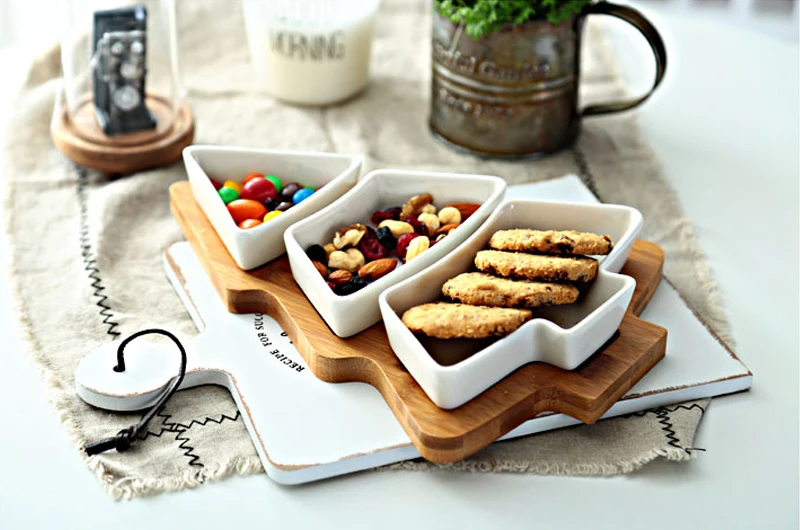 Creative Ceramics Christmas Tree Wood Tray  (21)