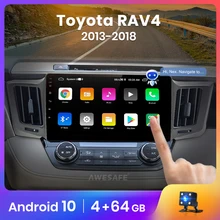 AWESAFE PX9 dla Toyota RAV4 4 2013-2016 2017 2018 2019 Radio samochodowe multimedialny odtwarzacz wideo GPS nie ma 2 din Android 10.0 2GB + 32GB