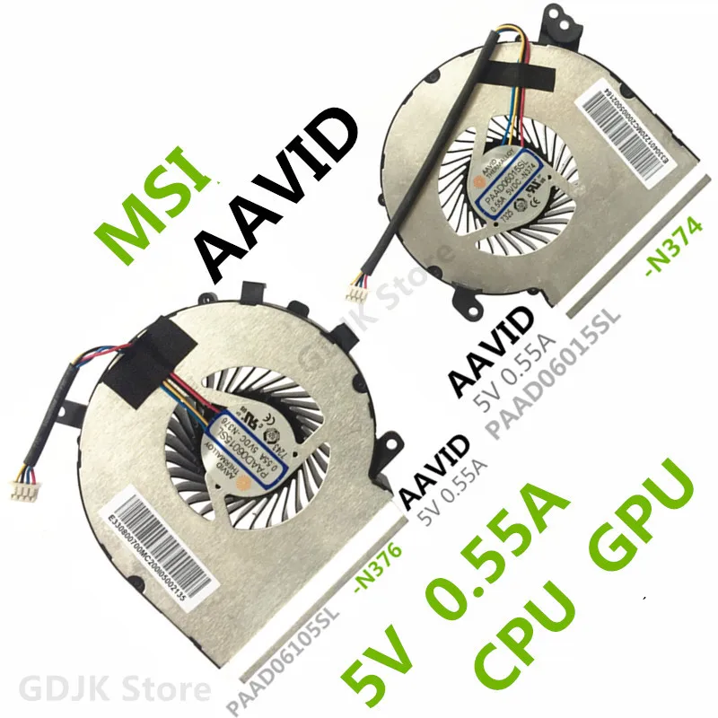 Кулер для охлаждения графического процессора ноутбука радиатор Msi GE62MVR GE72MVR MS-16JC