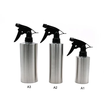 

250/350/550 ML Gardening Watering Can Stainless Steel Hand Pressing Watering Can Straight Cylindrical Watering Vase Spray